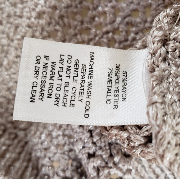 WHITE HOUSE BLACK MARKET SUBTLE METALLIC SWEATER - Picture 9 of 9